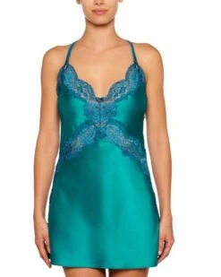 Seide Negligé ADRIANA Von Millesia -Meer Bekleidung seide neglige tuerkis blau m1390 adriana millesia 1