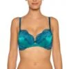 Seide Push-Up BH ADRIANA Von Millesia -Meer Bekleidung seide push up bh adriana m1332 tuerkis blau millesia lingerie 2 2