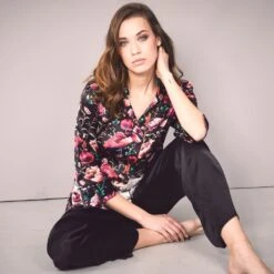 100% Seide Pyjama ROSES Von Eva B. Bitzer 9 100% Seide Pyjama ROSES Von Eva B. Bitzer -Meer Bekleidung seide pyjama 27310871 eva bitzer 3