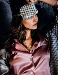 100% Seide Schlafanzug SILK SOUL Altrosé Von Luna Di Seta -Meer Bekleidung seide pyjama rosa mit biese l6j7565 luna di seta 2 1