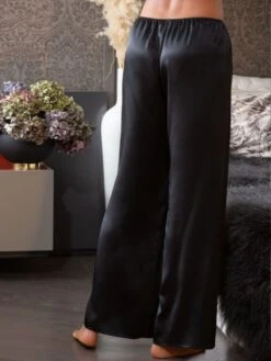 100% Seide PYJAMAHOSE Soie Unie Von Marjolaine 23 100% Seide PYJAMAHOSE Soie Unie Von Marjolaine -Meer Bekleidung seide pyjamahose soi5803 noir schwarz marjolaine 2 8 1