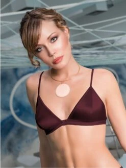 Seta Superior Stretchseide Triangel-BH REGALE Satin Cotton Club -Meer Bekleidung seide regale vitale prode pflaume cotton club 1 1 1 1 1 1 1 1