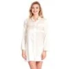 Seide Sleepshirt SEDUZIONE DI SETA Kurz Von Gattina -Meer Bekleidung seide sleepshirt seduzione di seta 381453 weiss gattina 2 1 1