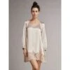 Seide Sleepshirt BERLINO Puder Mit Spitze Von Vivis -Meer Bekleidung seide sleepshirt v00509 berlino puder vivis