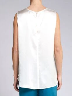 Seidentop BIANCA Von Vivis -Meer Bekleidung seide top bianca weiss vivis 2 1 1 1