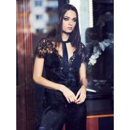 100% Seide Bluse FIONA Schwarz Von Marjolaine 3 100% Seide Bluse FIONA Schwarz Von Marjolaine