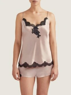 100% Seide Top TOI MON AMOUR Satin Von Aubade -Meer Bekleidung seide top qs38 sonate altrosa schwarz 4 toi moi amour aubade 3 1 1 1 1