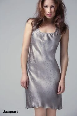 Stretchseide Trägernachthemd PROFUMO D'ORO Von Gattina -Meer Bekleidung seide traegernachthemd 381412 jacquard gattina 2