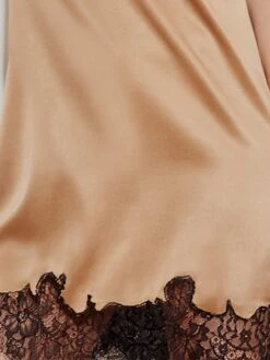 Seide Neglige SETA No.2 Von Chiara Fiorini -Meer Bekleidung seide zimt schwarz chiara fiorini 2 1 1