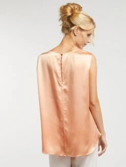 Seidentop BIANCA Von Vivis -Meer Bekleidung seidentop bianca v00391 salmone vivis 3 1 1