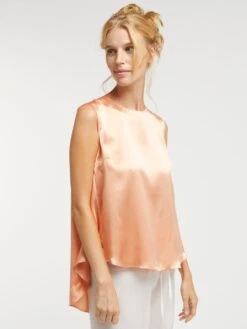 Seidentop BIANCA Von Vivis -Meer Bekleidung seidentop bianca v00391 salmone vivis 4 1 1