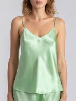 Seidentop CARLA Von Vivis -Meer Bekleidung seidentop carla mint v00001 sage vivis 2