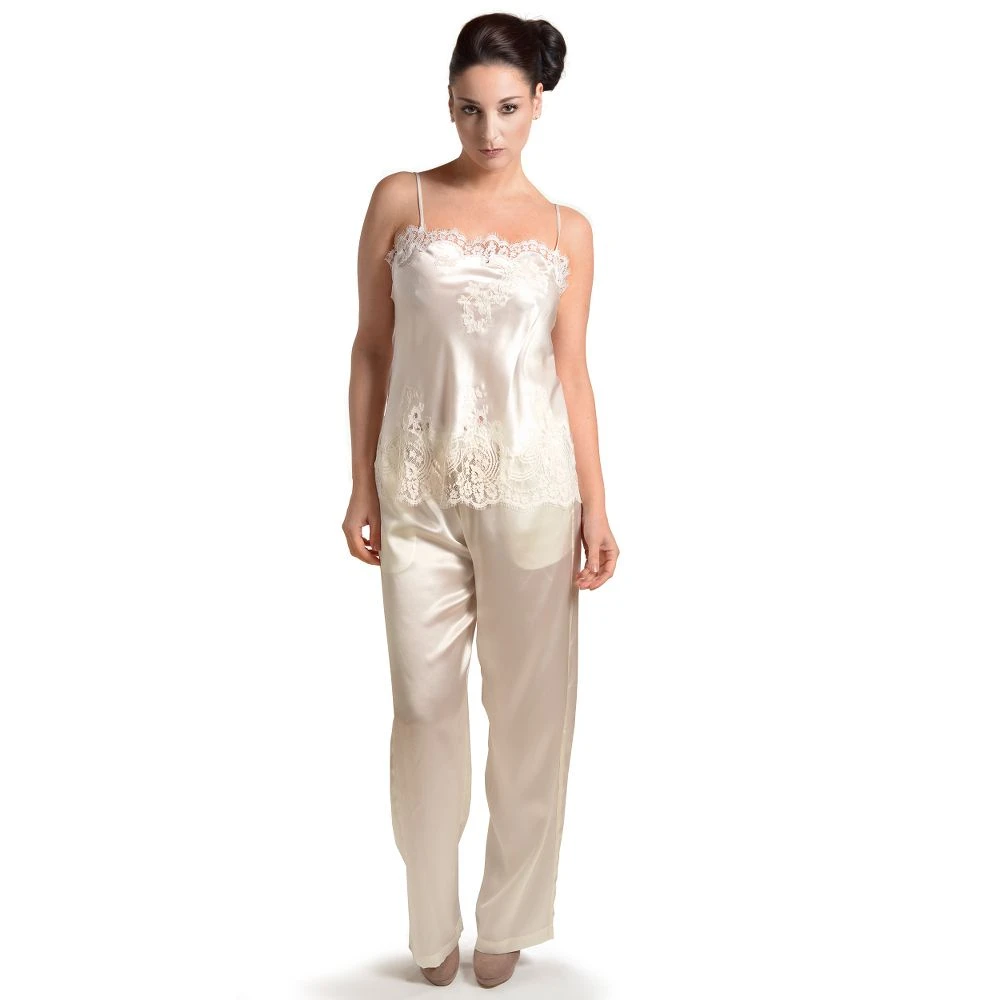 Seiden-Longtop JARDIN Calais Spitze Marjolaine 12 Seiden-Longtop JARDIN Calais Spitze Marjolaine – Bild 10