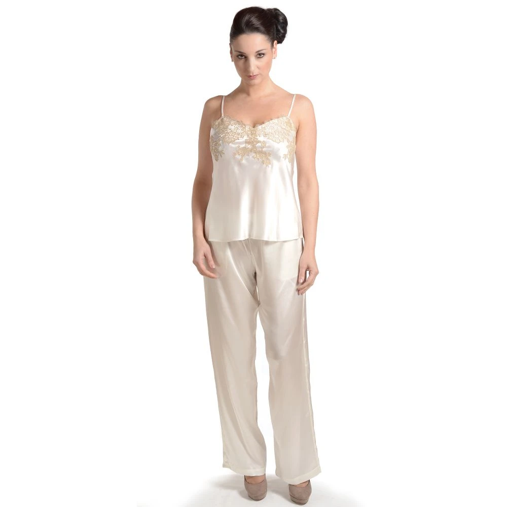 100% Seide Seidentop RARE Calais Spitze Marjolaine 8 100% Seide Seidentop RARE Calais Spitze Marjolaine – Bild 6