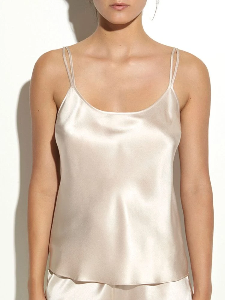 100% Seide Trägertop CLASSICO No. 2 Von Luna Di Seta 6 100% Seide Trägertop CLASSICO No. 2 Von Luna Di Seta – Bild 4