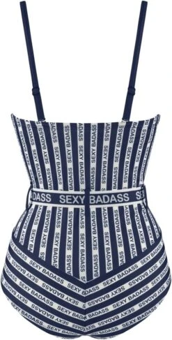 Badeanzug SEXY BADASS Blau-weiss Von Marlies Dekkers -Meer Bekleidung sexy badass badeanzug blau weiss 35024 b 2 marlies dekkers 2