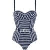 Badeanzug SEXY BADASS Blau-weiss Von Marlies Dekkers