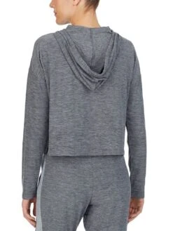 Kurz-Hoodie THE WARM UP Von DKNY Sleepwear -Meer Bekleidung shirt 07 yi2022401 036 dark grey 0125 dkny 1