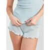 70% Seide 30% Baumwolle Shorts RIPP Von Eva B. Bitzer -Meer Bekleidung shorts crystal blue 27338245 jersey rip eva b bitzer 2 7 1