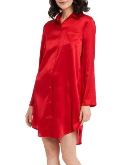 Seide Sleepshirt SEDUZIONE DI SETA Kurz Von Gattina -Meer Bekleidung sleepshirt seide 381453 rot gattina 1 1 1