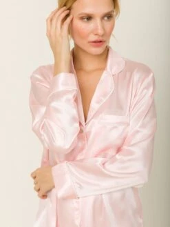 100% Seide Sleepshirt CAMILLA UNI Von Radice -Meer Bekleidung sleepshirt seide camilla candy rose rosa radice