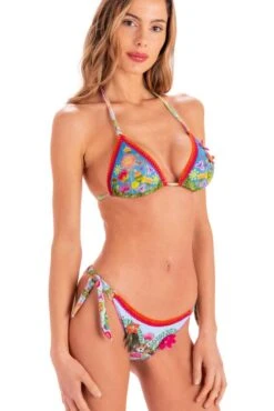 Triangel-Bikini JUNGLE ATTITUDE Blau Von Pin-Up Stars -Meer Bekleidung slip bikini pb010f blau jungle pin up stars 2