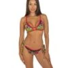 Triangel-Bikini JUNGLE ATTITUDE Schwarz Von Pin-Up Stars -Meer Bekleidung slip bikini pb011f schwarz pin up stars 1