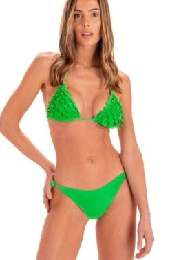 Triangel-Bikini FOGLIE Grün Von Pin-Up Stars 10 Triangel-Bikini FOGLIE Grün Von Pin-Up Stars -Meer Bekleidung slip bikini pb042cf gruen pin up stars