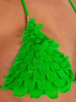 Triangel-Bikini FOGLIE Grün Von Pin-Up Stars 13 Triangel-Bikini FOGLIE Grün Von Pin-Up Stars -Meer Bekleidung slip bikini pb042cf gruen pin up stars 4