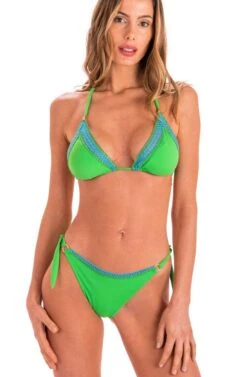 Triangel-Bikini MAIN Grün Von Pin-Up Stars -Meer Bekleidung slip bikini pb195f gruen pin up stars