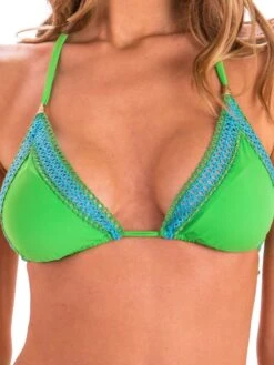 Triangel-Bikini MAIN Grün Von Pin-Up Stars -Meer Bekleidung slip bikini pb195f gruen pin up stars 4