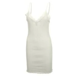 70% Seide 30% Baumwolle Spaghettiträger Nachthemd RIPP Von Eva B. Bitzer