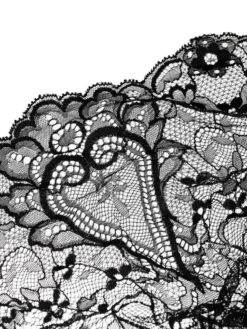 Langarm-Body COEUR Spitze Schwarz Von Cadolle -Meer Bekleidung spitze body coeur dentelle noire 4089dk cadolle