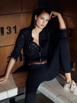 Treggings Hose NOYAN 72 Schwarz Von Pain De Sucre Suggest -Meer Bekleidung spitze jacke inaya hose noyan schwarz pain de sucre suggest 3