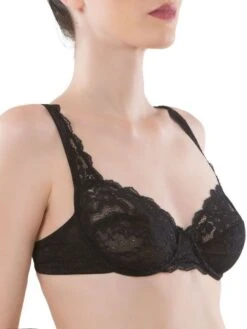 Bügel-BH Leavers Spitze GEMMA Basic Von Cotton Club Rubino -Meer Bekleidung spitze lingerie gemma schwarz cotton club dessous 9