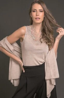 Merinowolle-Seide STOLA Schultertuch Von Artimaglia -Meer Bekleidung stola wolle seide 28600 avena artimaglia 2 1 1