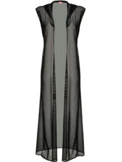 Strandkaftan GLAM GODESS BLACK ROBE Von Eniqua -Meer Bekleidung strand robe schwarz glam glitter godess 318054 eniqua 3