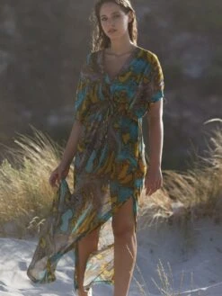 Strandkleid LYRA 31 Python Print Von Pain De Sucre -Meer Bekleidung strandkleid bunt lyra python pain de sucre 2