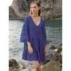 Tunikakleid Aus Baumwoll-Spitze ZAFFIRO Blau Von Chiara Fiorini -Meer Bekleidung strandkleid dunkelblau cf1526 chiara fiorini 2