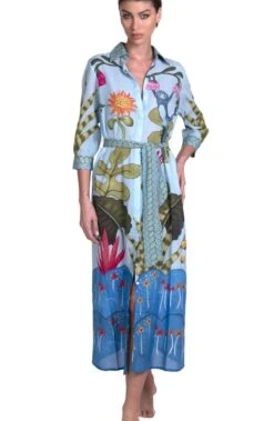 Strandkleid JUNGLE ATTITUDE Von Pin-Up Stars -Meer Bekleidung strandkleid jungle attitude blau pa111a pin up stars 2 5