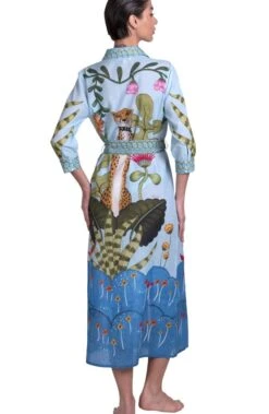 Strandkleid JUNGLE ATTITUDE Von Pin-Up Stars -Meer Bekleidung strandkleid jungle attitude blau pa111a pin up stars 3 5