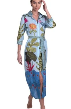 Strandkleid JUNGLE ATTITUDE Von Pin-Up Stars -Meer Bekleidung strandkleid jungle attitude blau pa111a pin up stars 5
