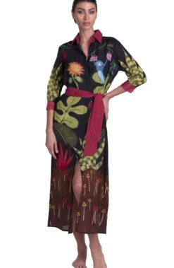 Strandkleid JUNGLE ATTITUDE Von Pin-Up Stars -Meer Bekleidung strandkleid jungle attitude schwarz pa111a pin up stars 3 5