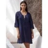 100% Baumwolle Strandtunika NOAM 98 Dunkelblau Von Pain De Sucre -Meer Bekleidung strandkleid noam dunkelblau pain de sucre