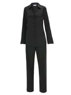 Stretchseide Schlafanzug SLOANE STREET Exclusiv Eva B. Bitzer -Meer Bekleidung stretch seide pyjama exclusiv 27319271 schwarz eva bitzer 3 1 1