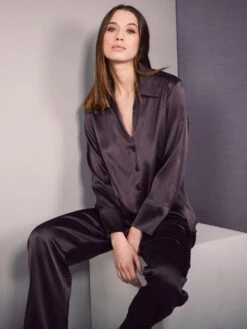 Stretchseide Schlafanzug SLOANE STREET Exclusiv Eva B. Bitzer -Meer Bekleidung stretch seide pyjama exclusiv 27319271 terra eva bitzer 4 1 1