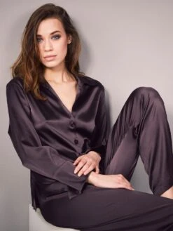 Stretchseide Schlafanzug SLOANE STREET Exclusiv Eva B. Bitzer -Meer Bekleidung stretch seide pyjama exclusiv 27319271 terra eva bitzer 1 1