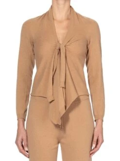 Strickjacke CARDIGAN SOFT Wolle-Mix Von Ritratti -Meer Bekleidung strickjacke soft biscotto 72921 ritratti 2 7