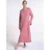 Ripp-Jersey Kleid Lang LOUNGE No. 2 Altrosé Viscose Von Verdiani -Meer Bekleidung strickkleid viscose rippe rosa 8811 loungewear verdiani
