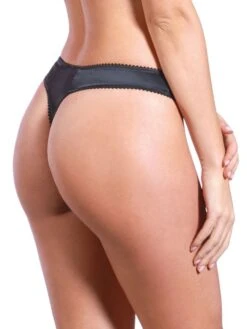 String BLACK SWAN Satin Von Prelude Milano -Meer Bekleidung string schwarz yd285 black swan prelude 2 5